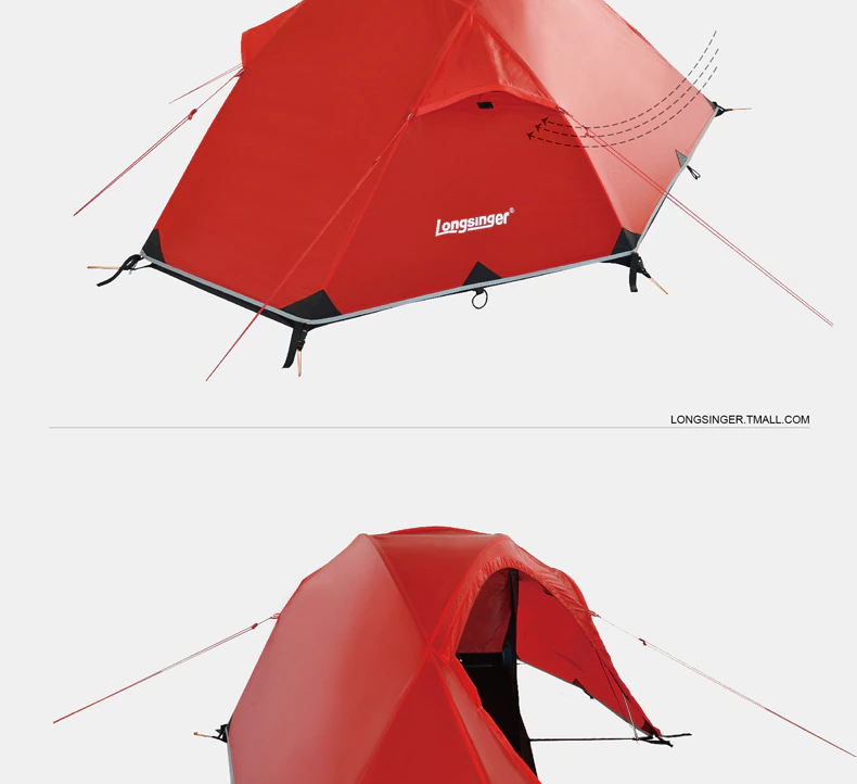 Cheap Goat Tents Silicon ultra light single double layer aluminum rod outdoor camping alpine tents winter tent Tents 